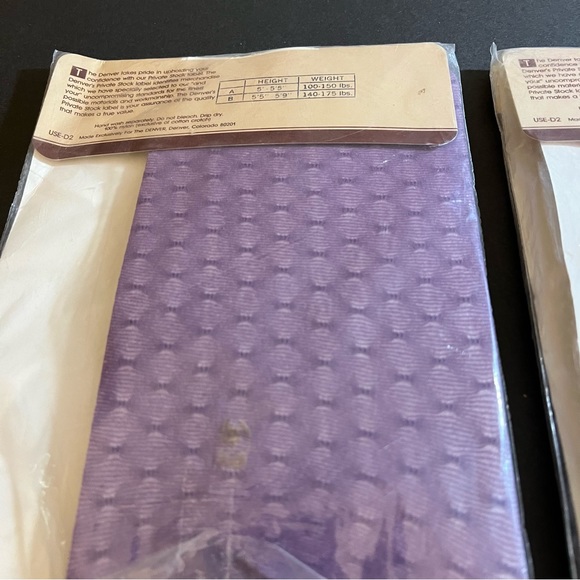 The Denver Private Stock Hosiery  (2) Size B; French Knot Grape Mist + Opaque - Picture 7 of 8